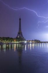 Lightening Over the Eiffel | Obraz na stenu