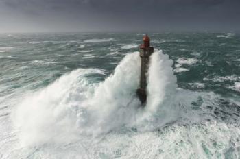 Le Phare De La Jument Dans La Tempete Ruzica | Obraz na stenu