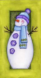 Holiday Wishes Snowman | Obraz na stenu