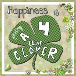 Happiness Is Finding A Four Leaf Clover | Obraz na stenu
