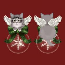 Happy Holidays Cat Back | Obraz na stenu