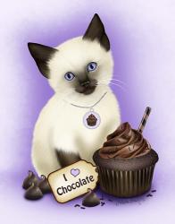 Chocolate Cupcake Kitten | Obraz na stenu