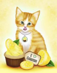 Lemon Cupcake Kitten | Obraz na stenu