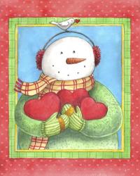 Snowman Give Heart | Obraz na stenu