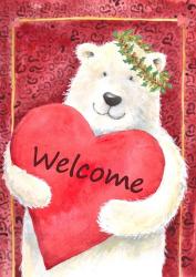 Polar Bear Heart Welcome | Obraz na stenu