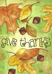 Leaves Fall Give Thanks | Obraz na stenu