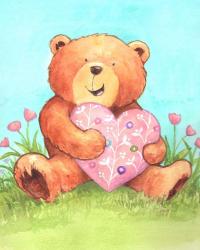 Bear With Heart | Obraz na stenu