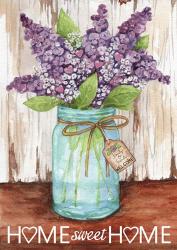 Lilacs Home Sweet Home Jar | Obraz na stenu
