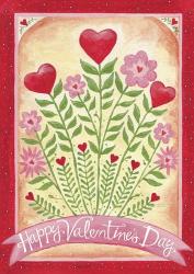 Valentines Day Happy Flowers | Obraz na stenu