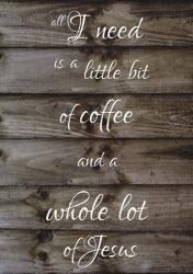 Coffee - Tall Woodsign | Obraz na stenu