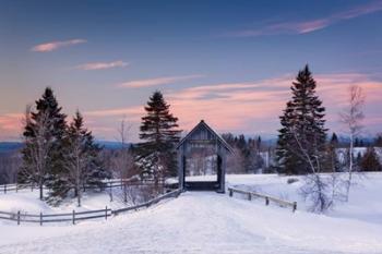 Snow at the Bridge | Obraz na stenu