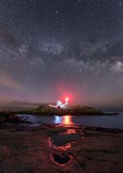 Nubble Night - Vertical | Obraz na stenu