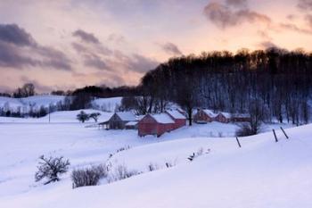 Sunset On The Farm | Obraz na stenu