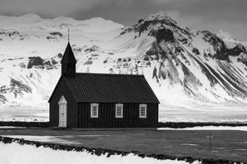 Church at Budir BW | Obraz na stenu