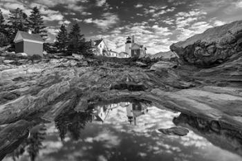 Pemaquid Reflection - Monochrome | Obraz na stenu