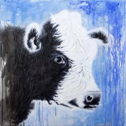 Black and White Cow | Obraz na stenu