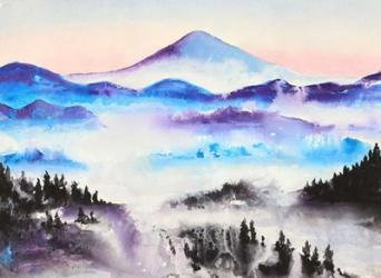 Mountain Mist Landscape | Obraz na stenu