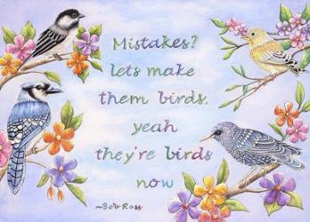 Birds and Flowers Quote | Obraz na stenu