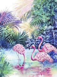 Three Flamingos | Obraz na stenu