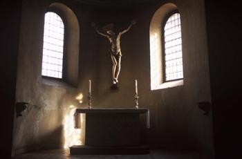 Italy Altar Cross Chapel | Obraz na stenu