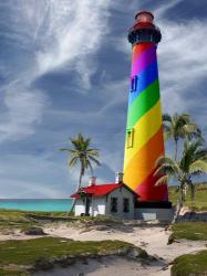 Rainbow Lighthouse South | Obraz na stenu