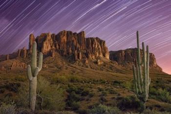 Lost Dutchman Star Trails | Obraz na stenu