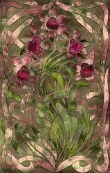 Art Nouveau Pink Floral | Obraz na stenu
