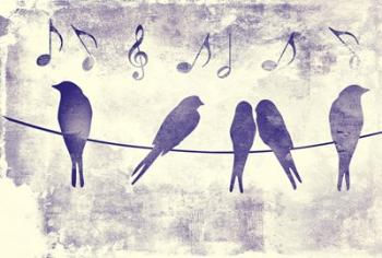 Blue Songbirds | Obraz na stenu