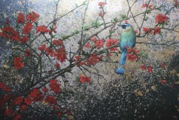 Blue Amongst the Red | Obraz na stenu