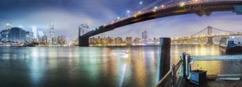Brooklyn Bridge Pano 2-Color | Obraz na stenu