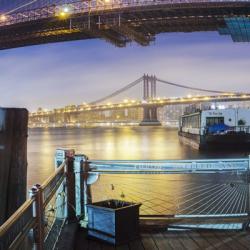 Brooklyn Bridge Pano 2 3 of 3 | Obraz na stenu