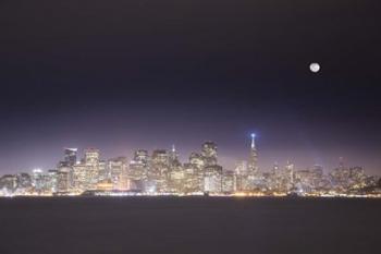 San Fran And Moon | Obraz na stenu