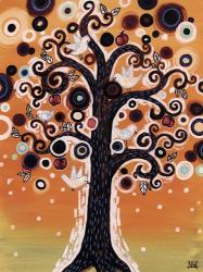 Tree Whimsy And Doves | Obraz na stenu