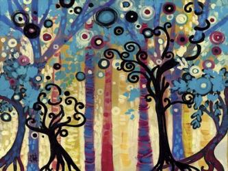 Tree Whimsy In Blud Forest | Obraz na stenu