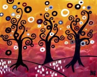 Swirling Trees And Magenta | Obraz na stenu