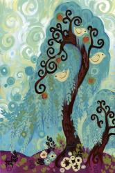 Spritely Blue Willows | Obraz na stenu