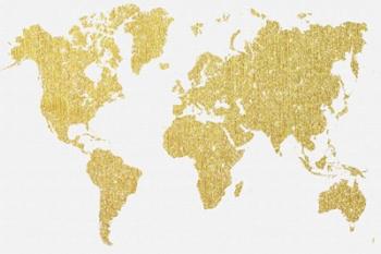 Gold Map | Obraz na stenu