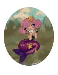 Hot Pink Mermaid | Obraz na stenu