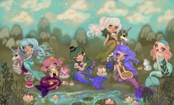 Mermaids Tea Party | Obraz na stenu