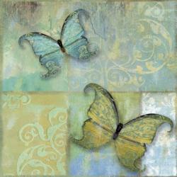 Damask & Butterflies II | Obraz na stenu