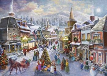 Victorian Christmas Village | Obraz na stenu