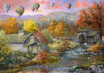 Autumn Creek Mill | Obraz na stenu