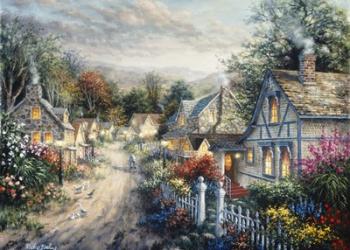 Down Cottage Lane | Obraz na stenu