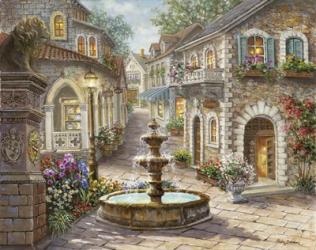 Cobblestone Fountain | Obraz na stenu