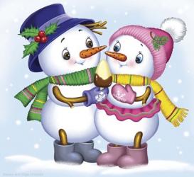 Two Snowmen | Obraz na stenu