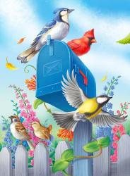 Birds And Mailbox | Obraz na stenu