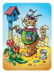 Cat A House Painter | Obraz na stenu