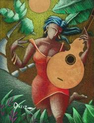 Woman with Guitar | Obraz na stenu
