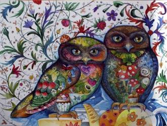 Middle Ages Owls | Obraz na stenu