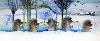 Winter Hedgehogs | Obraz na stenu